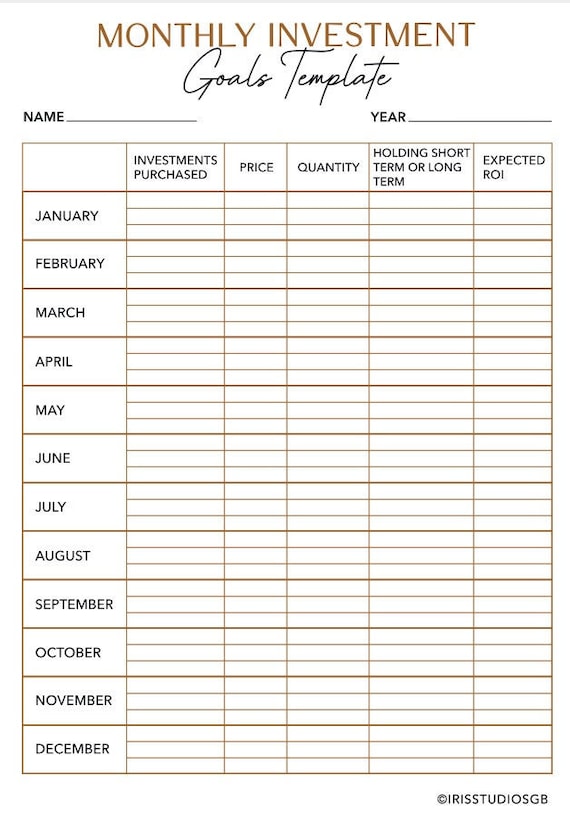 Monthly Investment Plan Monthly Investment Plan